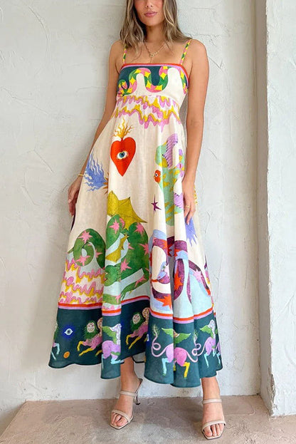 Angeline - Mouwloze Zomerjurk