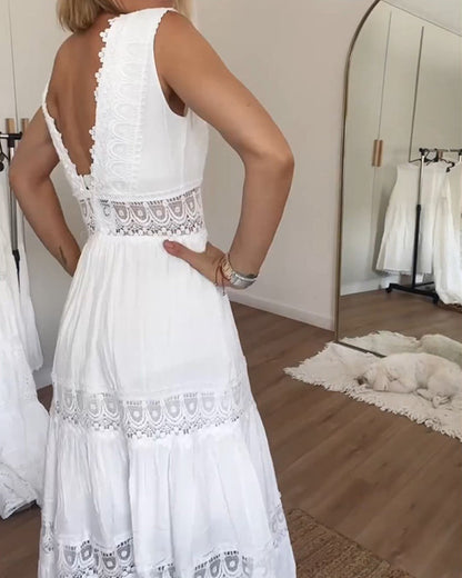 Clarisa - Elegante V-Hals Jurk