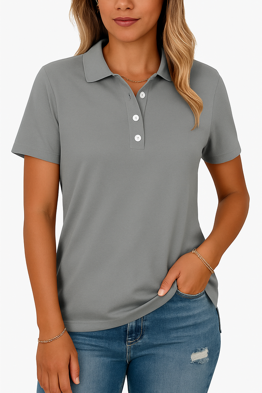 Julia - Ademend Polo Shirt in Elegante Stijl