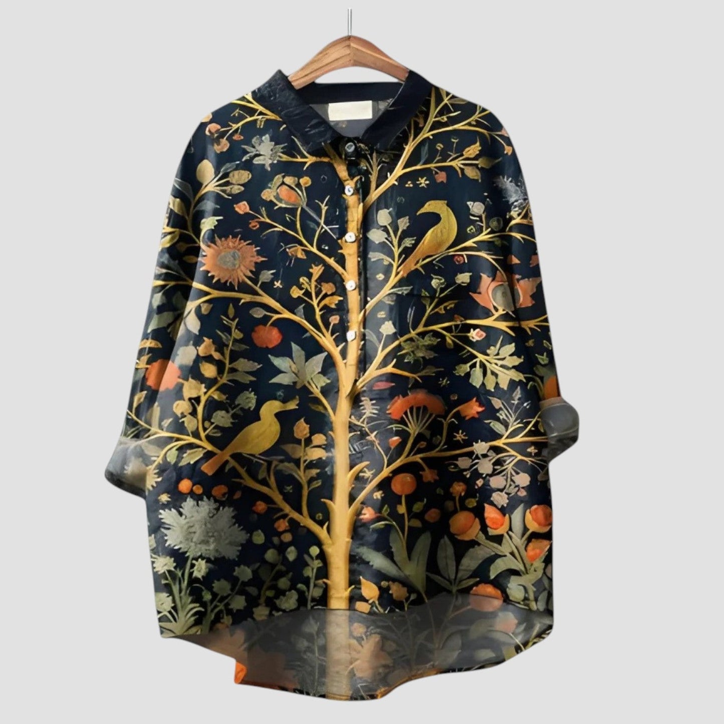 Alma – Blouse met bosprint