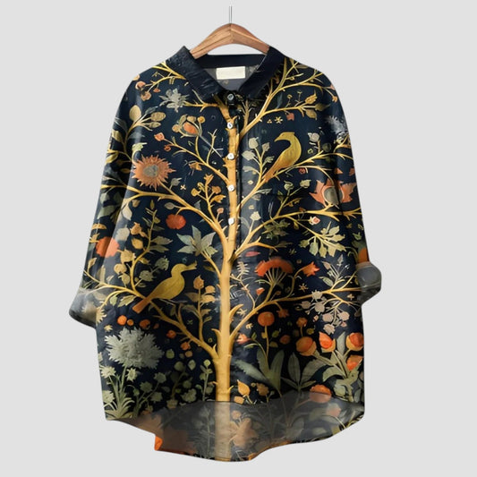 Alma – Blouse met bosprint