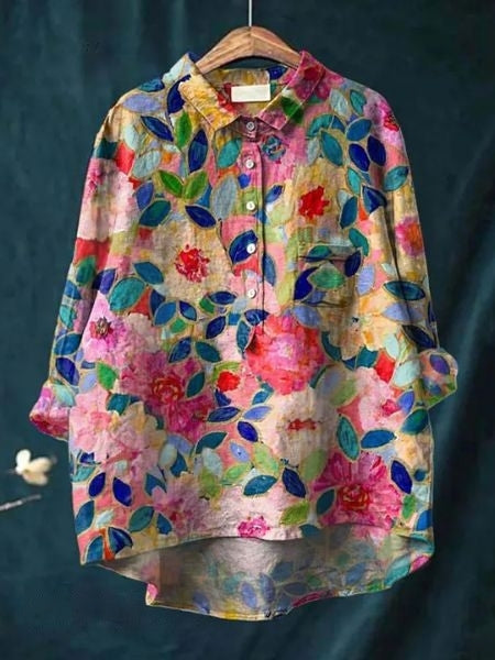 Julia - Elegante Blouse met Bloemenmotief