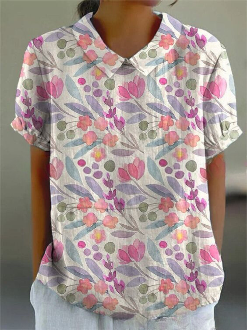 Sofia - Stijlvolle Bloemenblouse