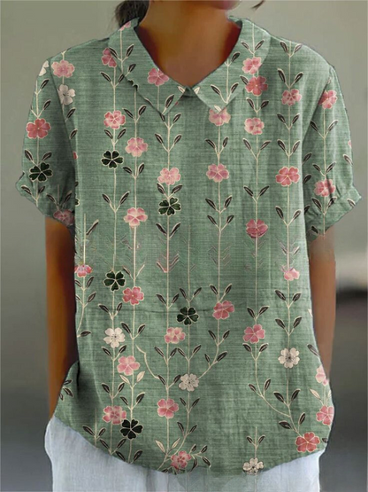 Sofia - Stijlvolle Bloemenblouse