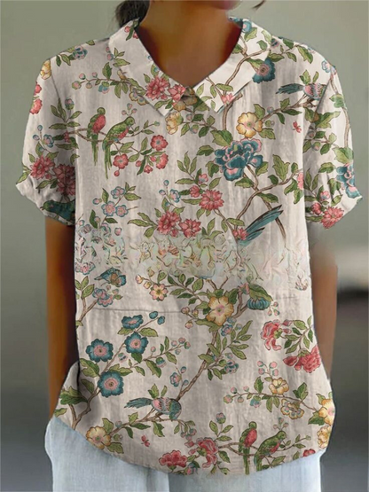 Sofia - Stijlvolle Bloemenblouse