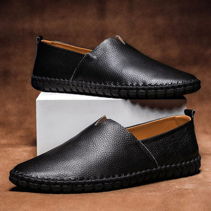 Monaco - Comfortabele Leren Espadrilles