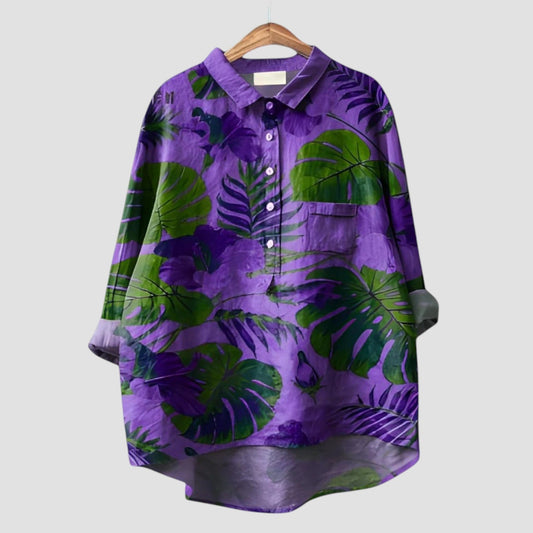 Veronica – Grafische moderne damesblouse