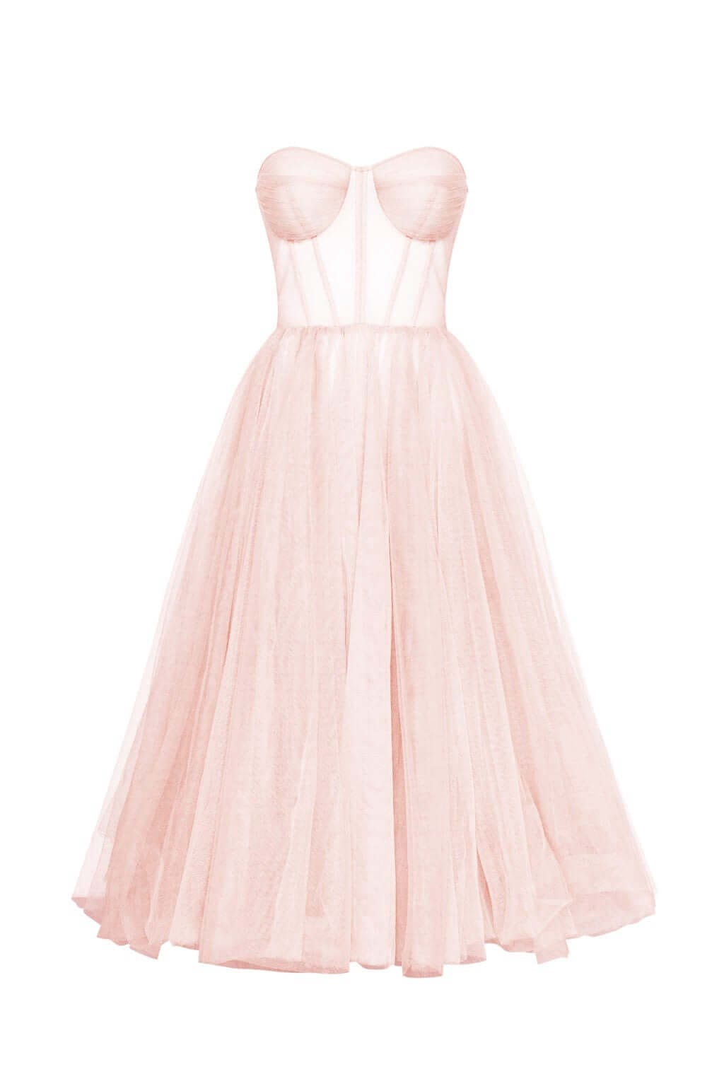 Judith - Elegante Strapless Zomerjurk