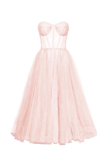 Judith - Elegante Strapless Zomerjurk