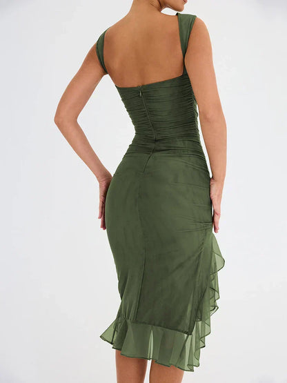 Nancy - Elegante Lente Midi Jurk