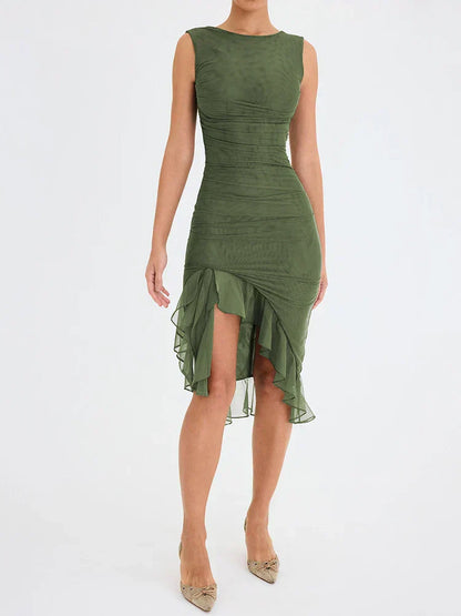 Nancy - Elegante Lente Midi Jurk