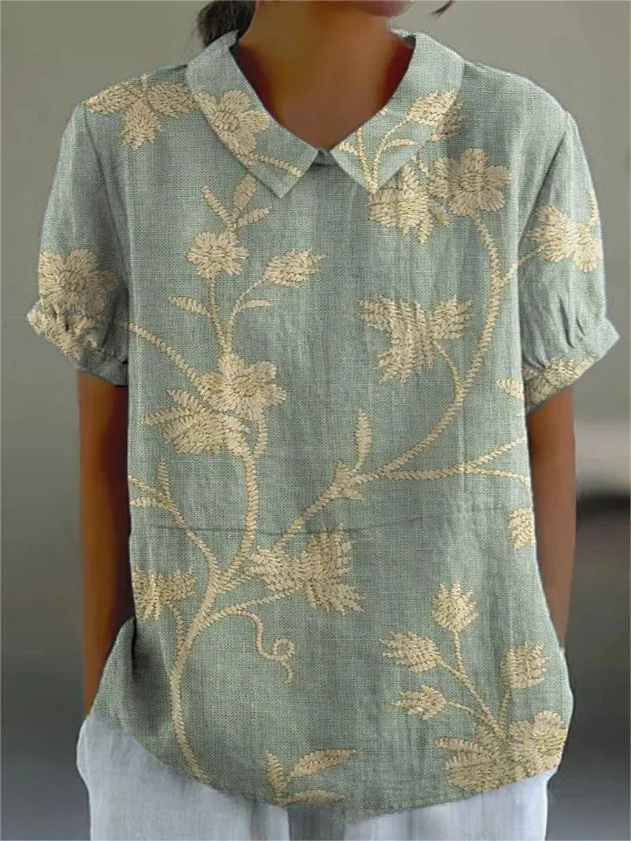 Sofia - Stijlvolle Bloemenblouse