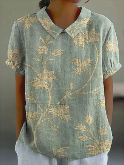 Sofia - Stijlvolle Bloemenblouse