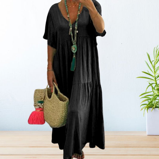 Wilma - Elegante V-Hals Jurk