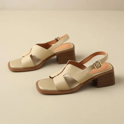 Delora – Vierkante Teen Sandalen voor de Hele Dag