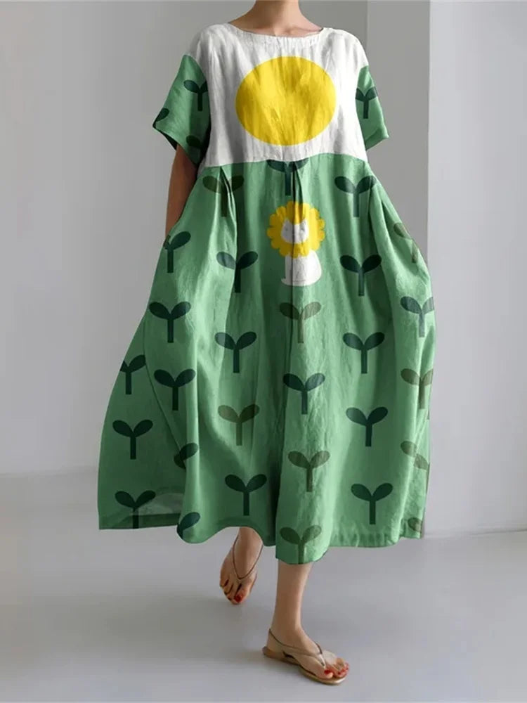LEERA – ALL OVER PRINT LOSSE JURK