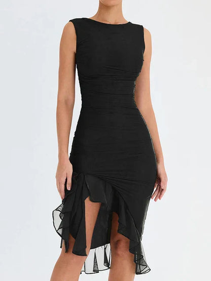 Nancy - Elegante Lente Midi Jurk