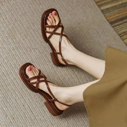Odessa – Zachte Leren Retro Sandalen