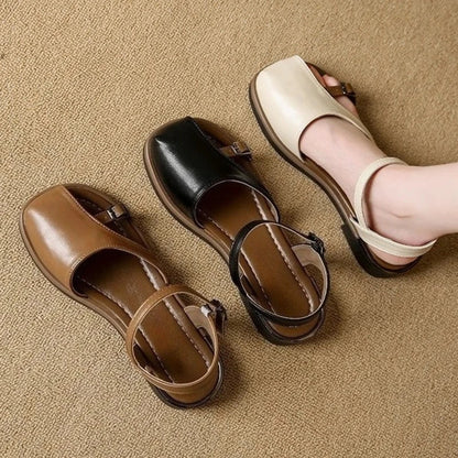 Selva – Retro Gespsandalen voor de Zomer