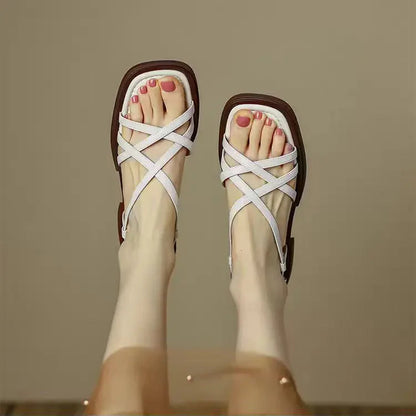 Odessa – Zachte Leren Retro Sandalen