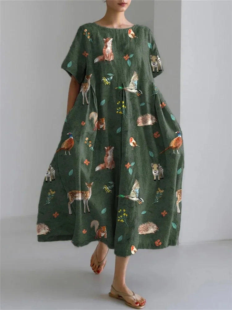 LEERA – ALL OVER PRINT LOSSE JURK