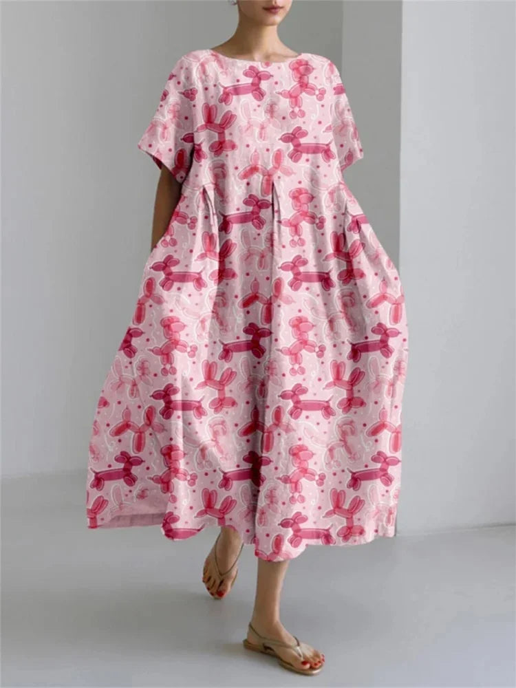 LEERA – ALL OVER PRINT LOSSE JURK