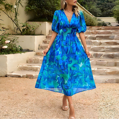 Jenny - Elegante Lente Midi Jurk