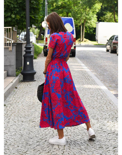 Suzanne - Elegante V-Hals Jurk