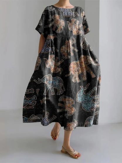 LEERA – ALL OVER PRINT LOSSE JURK