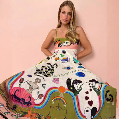 Cassandra - Luchtige Zomer Cami-Jurk