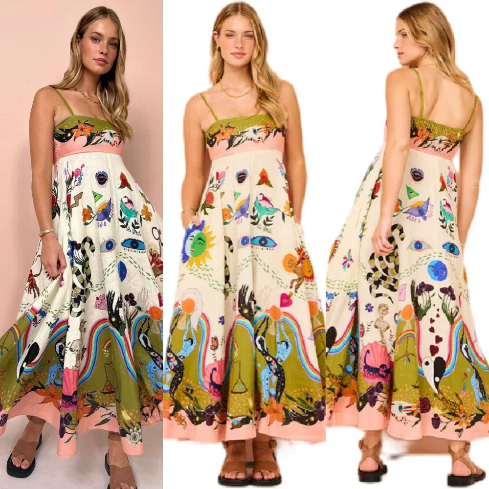 Cassandra - Luchtige Zomer Cami-Jurk