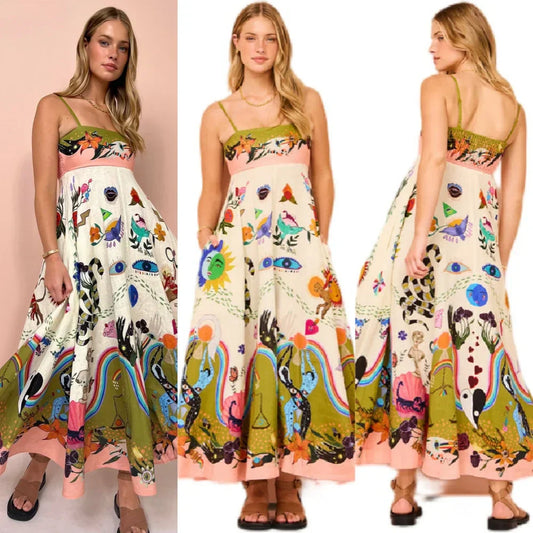 Cassandra - Luchtige Zomer Cami-Jurk