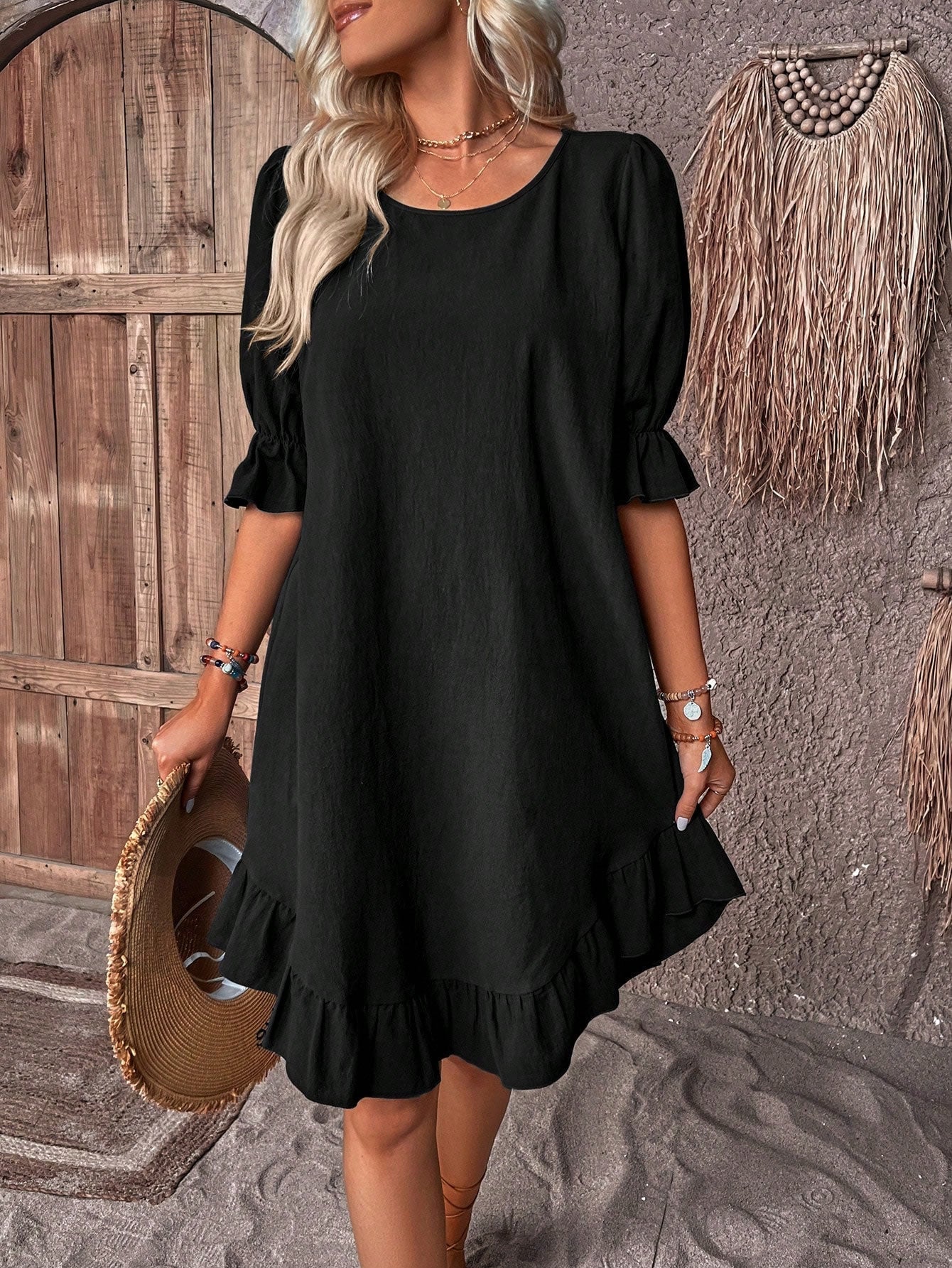 Roxane - Elegante Lente Midi Jurk