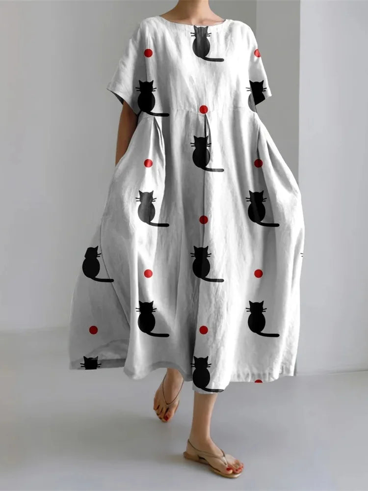 LEERA – ALL OVER PRINT LOSSE JURK