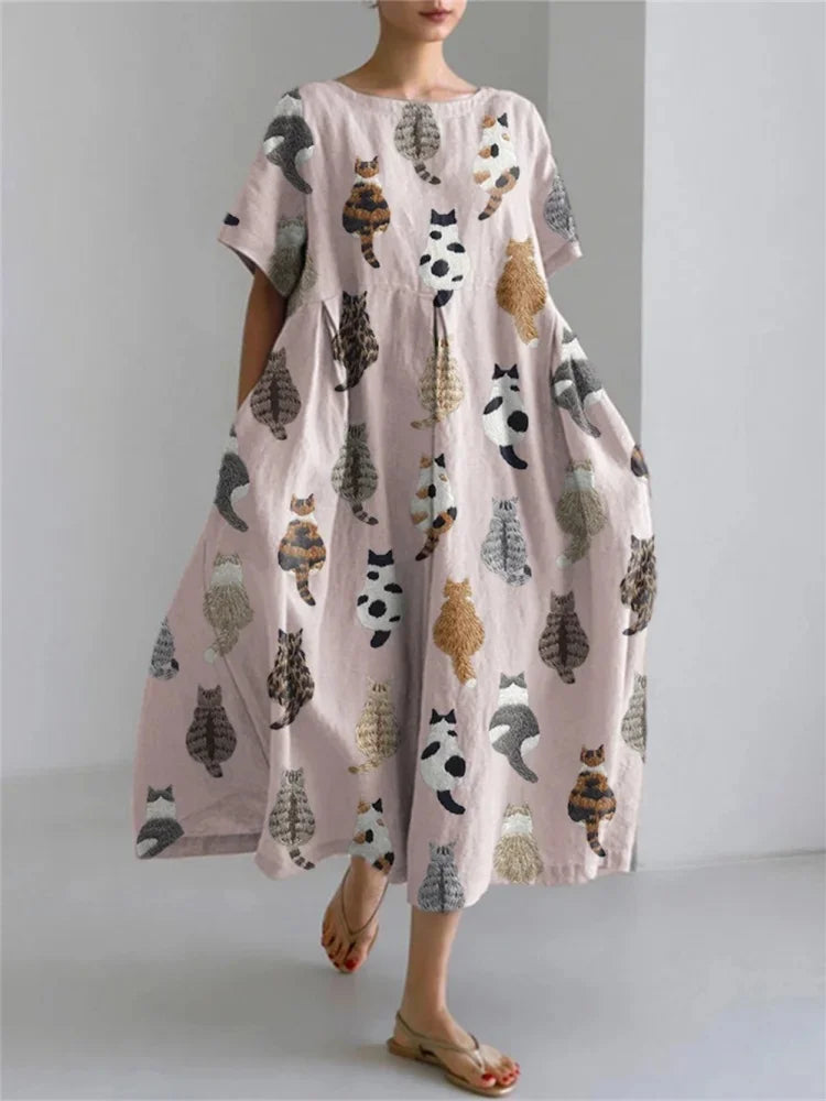 LEERA – ALL OVER PRINT LOSSE JURK
