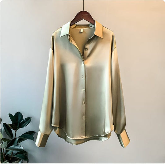 Margot - Stijlvolle Satijnen Blouse