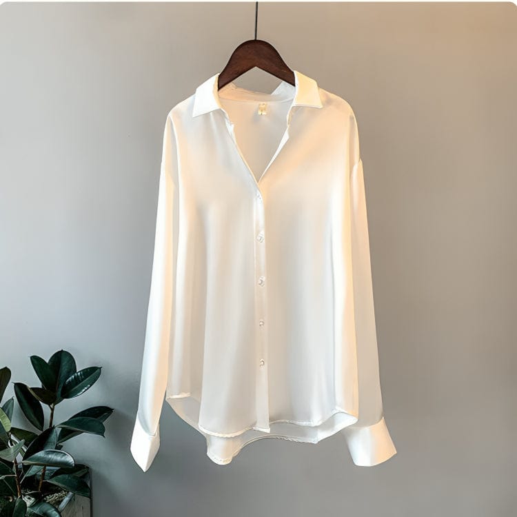 Margot - Stijlvolle Satijnen Blouse