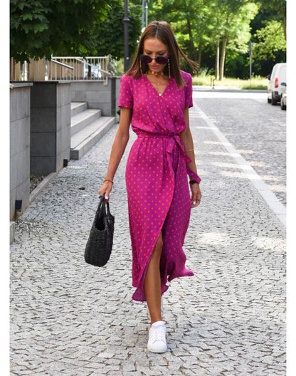 Suzanne - Elegante V-Hals Jurk