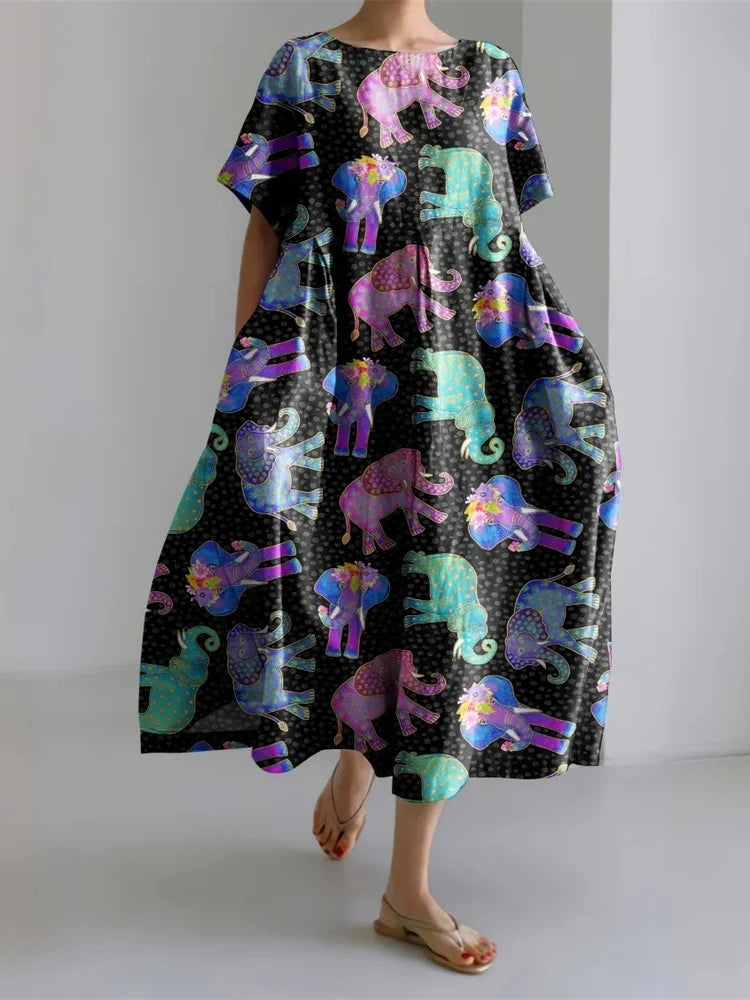 LEERA – ALL OVER PRINT LOSSE JURK