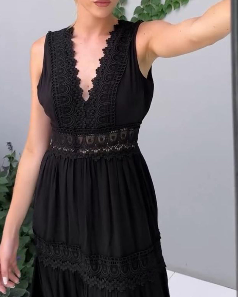 Clarisa - Elegante V-Hals Jurk