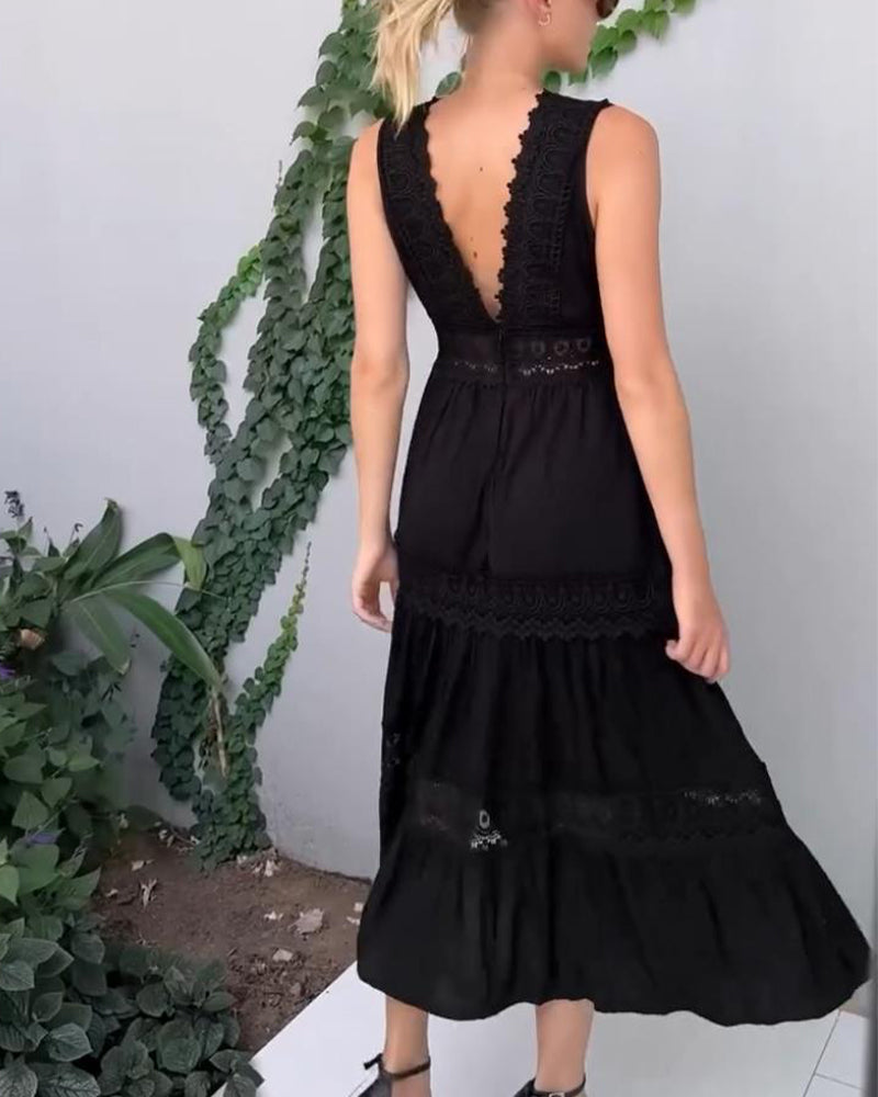 Clarisa - Elegante V-Hals Jurk