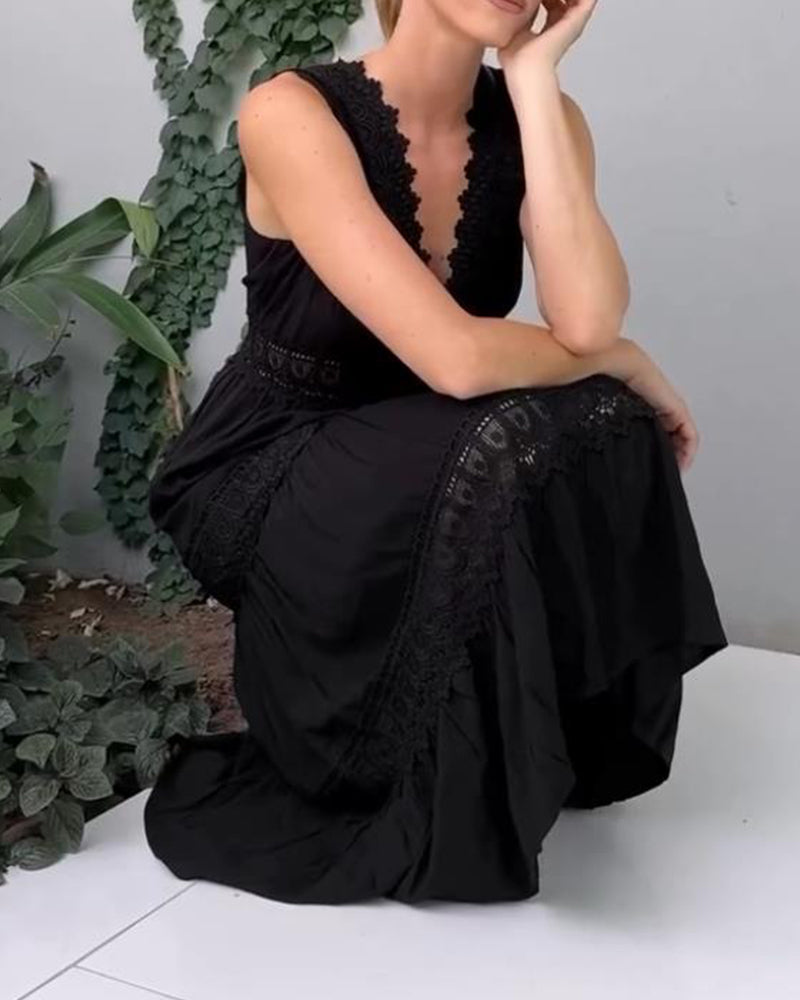 Clarisa - Elegante V-Hals Jurk