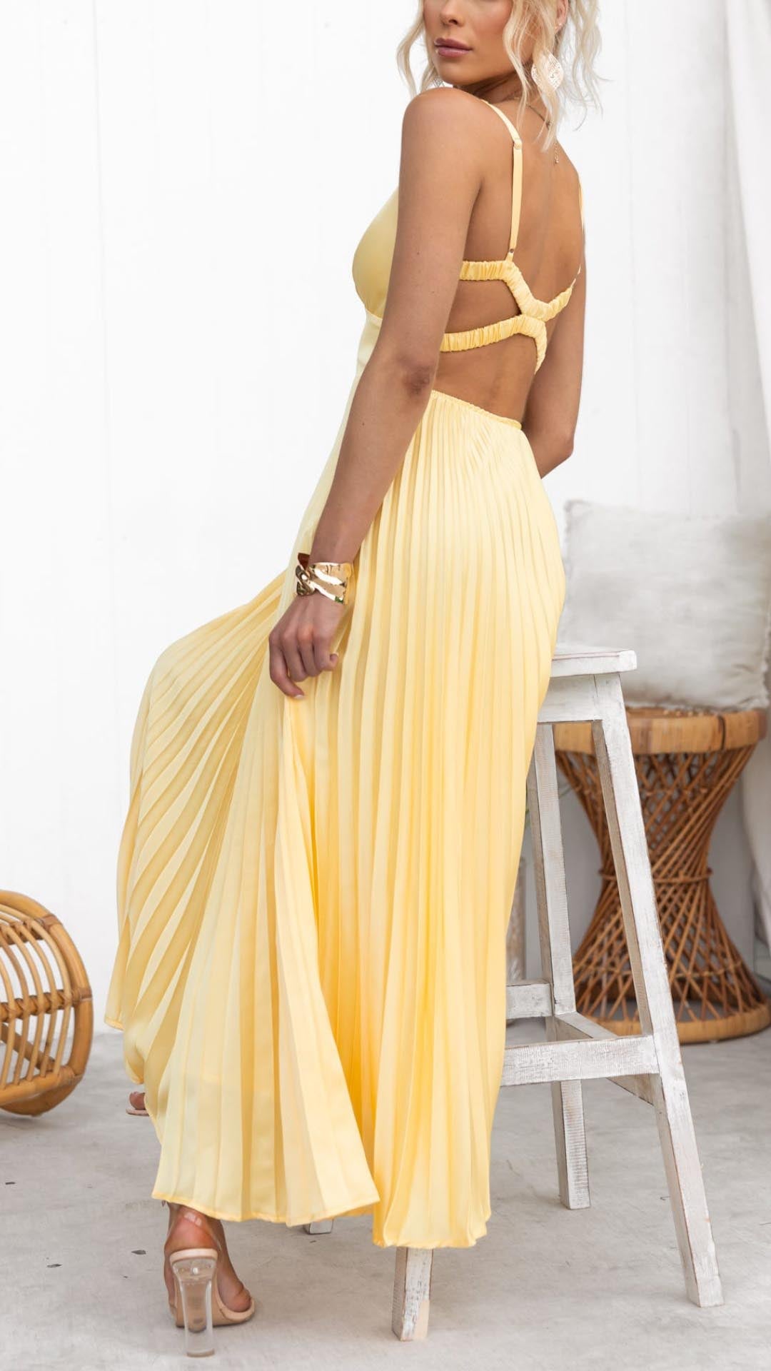 Aby - Elegante Lente Maxi Jurk