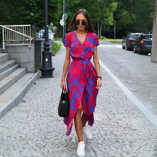 Suzanne - Elegante V-Hals Jurk