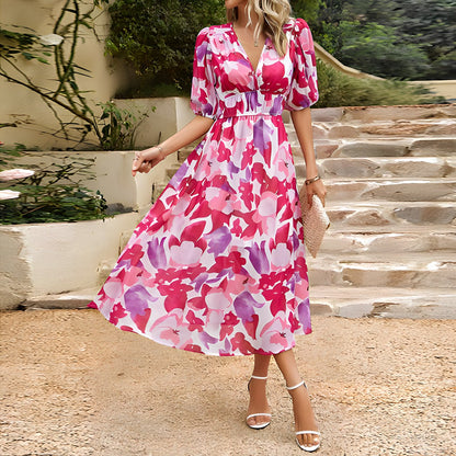 Jenny - Elegante Lente Midi Jurk