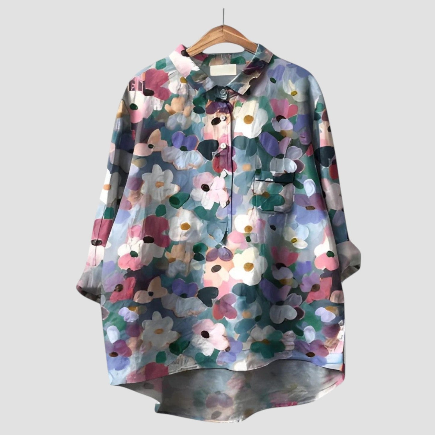 Veronica – Oversized bloemig shirt