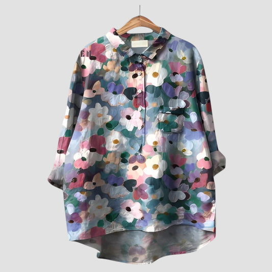 Veronica – Oversized bloemig shirt