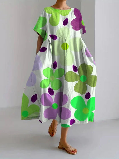 FLORENCE - BOTANISCHE BLOEMENPRINT JURK