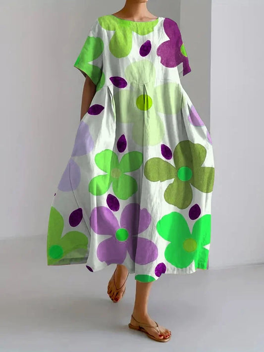 FLORENCE - BOTANISCHE BLOEMENPRINT JURK