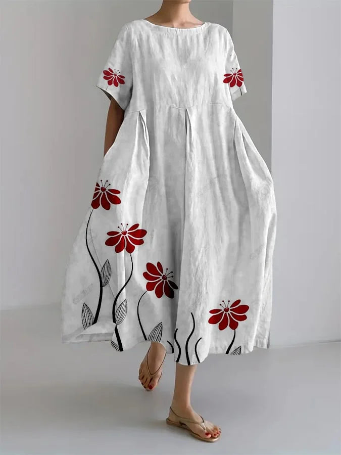 ROSALIE - BOTANISCHE PRINT LOSSE DRESS